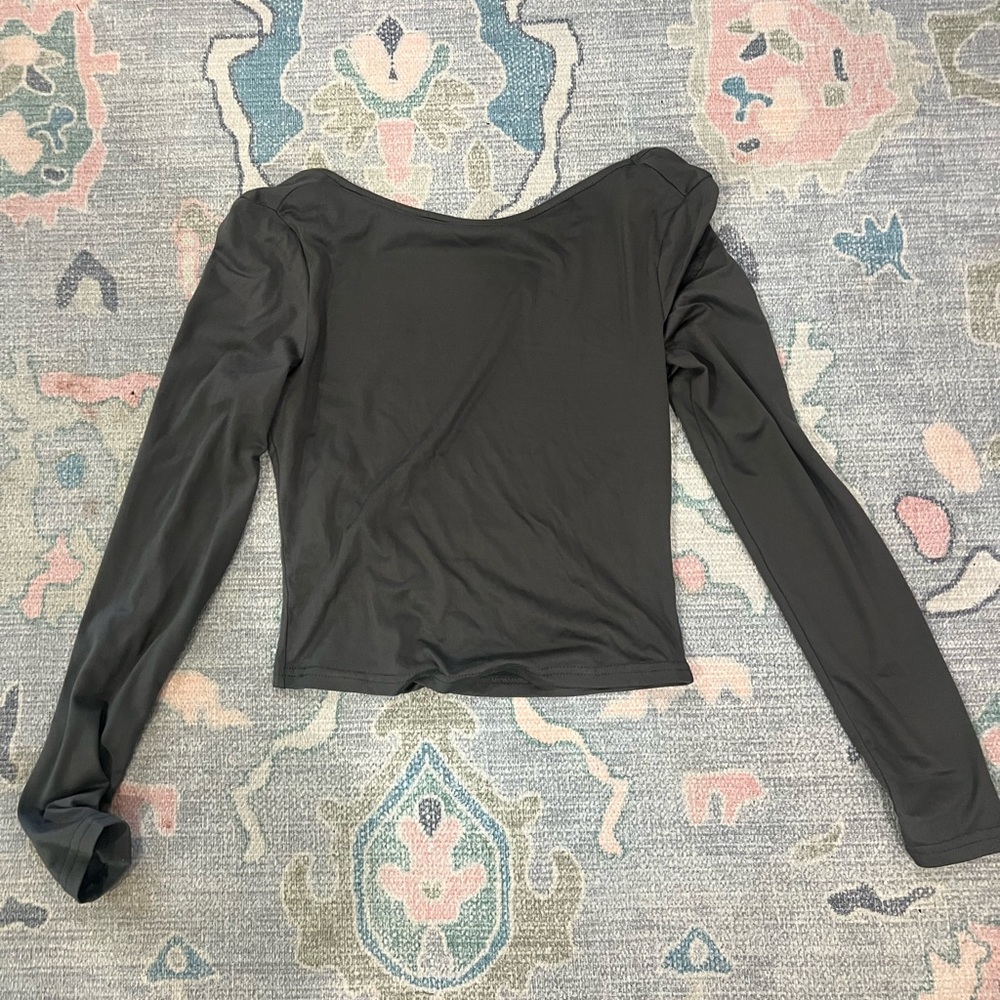 open back Long Sleeve Women's Top
